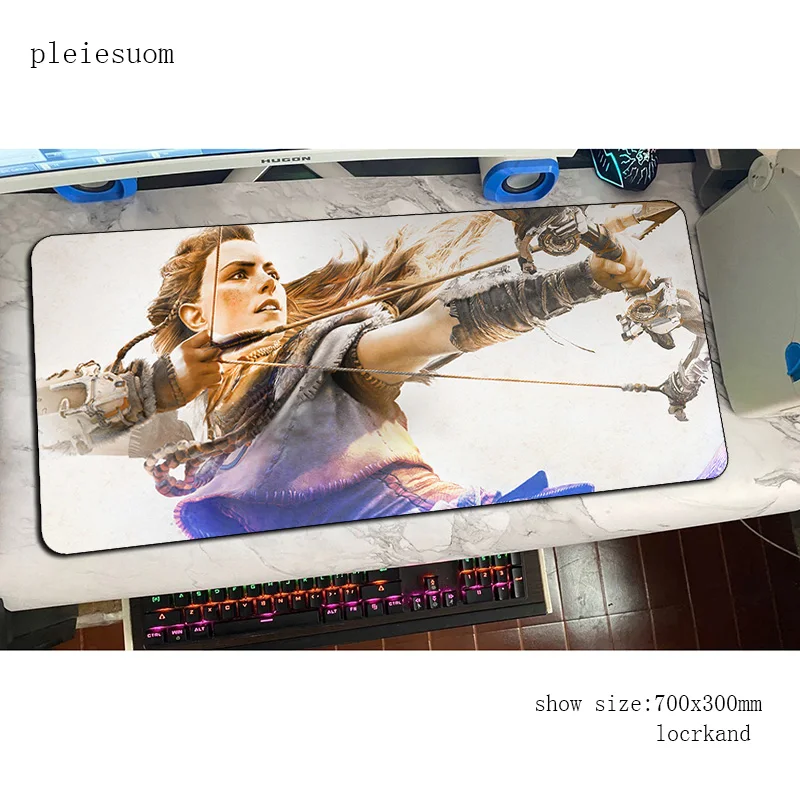 Коврик для мыши horizon zero dawn Indie Pop, 700x300x3 мм, лучший игровой коврик для мыши, профессиональный коврик для мыши s, коврик для клавиатуры и ПК