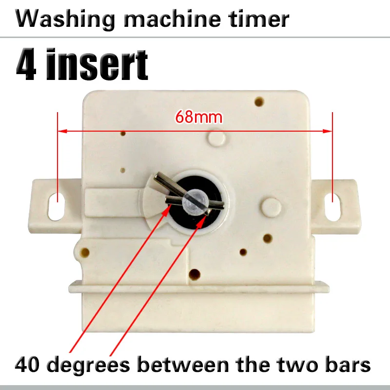 Semi-automatic two-cylinder washing machine timer 4 inserts 45 degree inclined ear timer