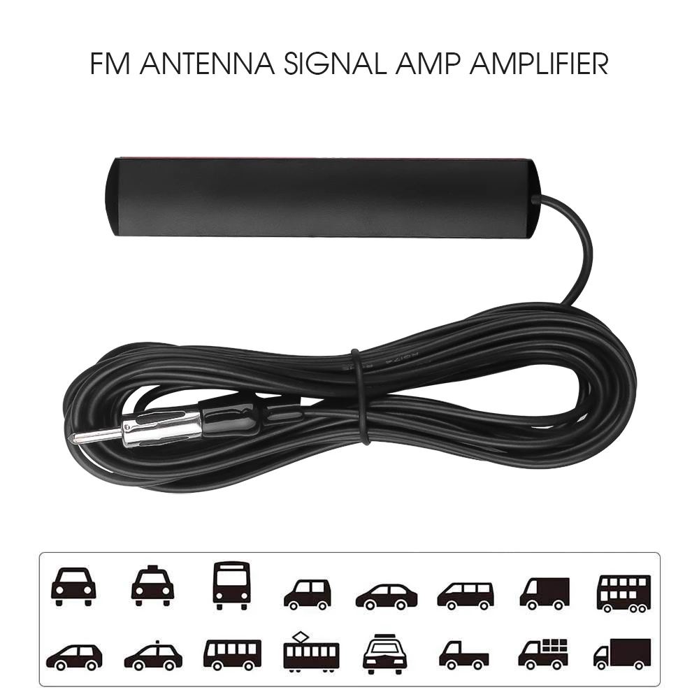 Car Radio Hidden Amplifier Antenna signal Booster 5 meter length Car Electronic Stereo FM Radio Amplifier Antenna Aerial