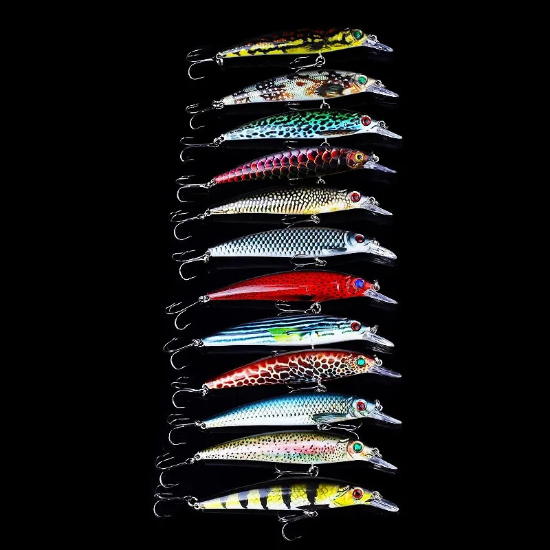 11cm Minnow Fishing Hard Lures Wobblers Metal Everything Goods For Fishing Spinner bait Swimbait Isca ArtificialBait