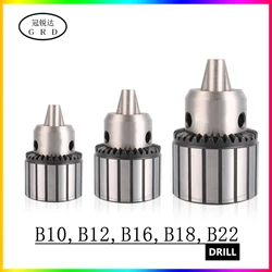 Rosca cônica b10 b12 b16 b18 b22 chave de mandril de broca rotação fixação 1mm 5mm 13mm 16mm 20mm ferramenta ferramenta resto mandril de broca