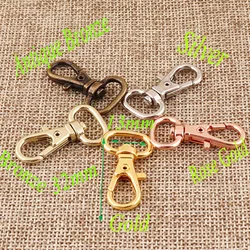 50 PCS Lobster Swivel Clasps Gold Rose Gold Bronze Silver Antique bronze Hook Clasps Claws Carabiner Handbag Snap Purse Hook