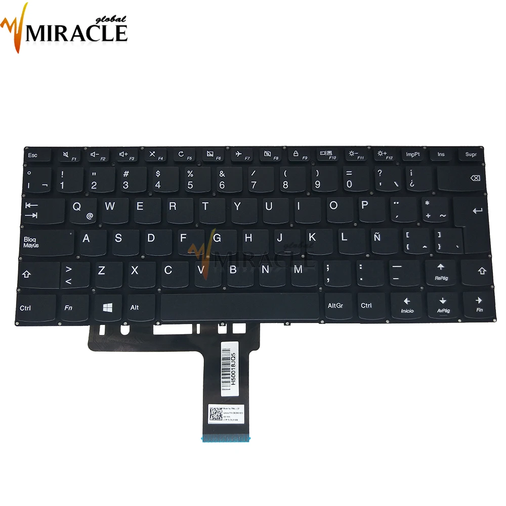 

keyboard for Lenovo 310-14IKB 310-14ISK V510-14IKB LA Latin SP SN20K81830 LCM-15J36LA 686 PK131191A15 black no frame chicony