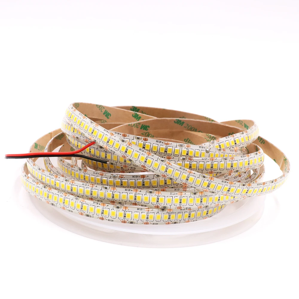 Led Lights Stripe Tape 12V SMD 2835 5m 1200Leds 12 V Volt Waterproof 240Leds/m Led Flexible Lamp String White / Natural White