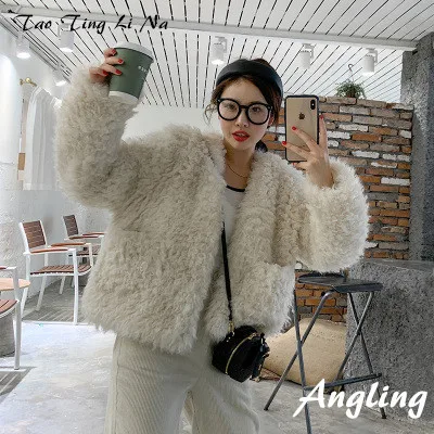 

Top brand Style 2020 New High-end Fashion Women Faux Fur Coat C24 high quality