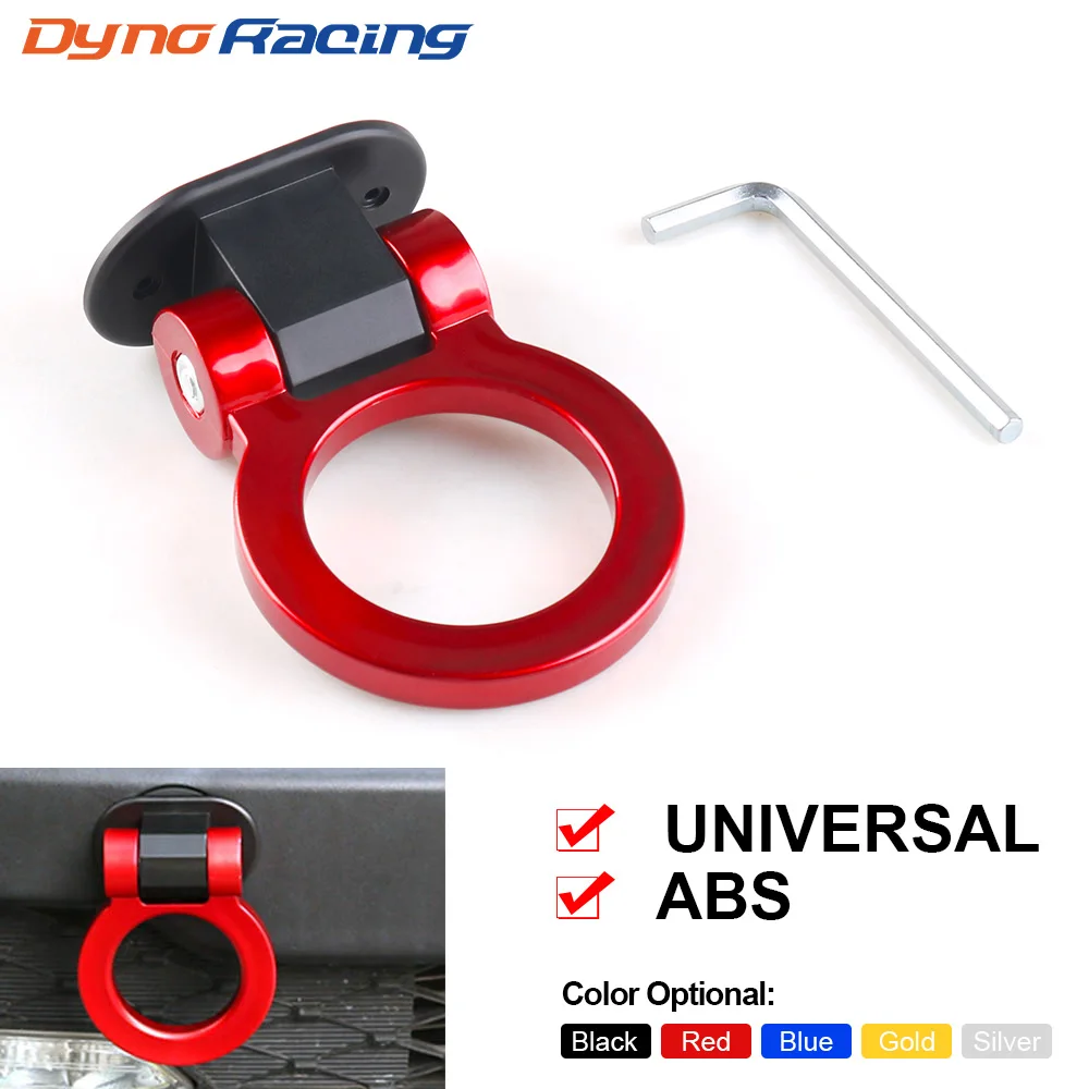 ABS Car Styling Trailer Hooks Sticker Decoration Car Auto Rear Front Trailer Simulation Racing Ring Vehicle Towing Hook