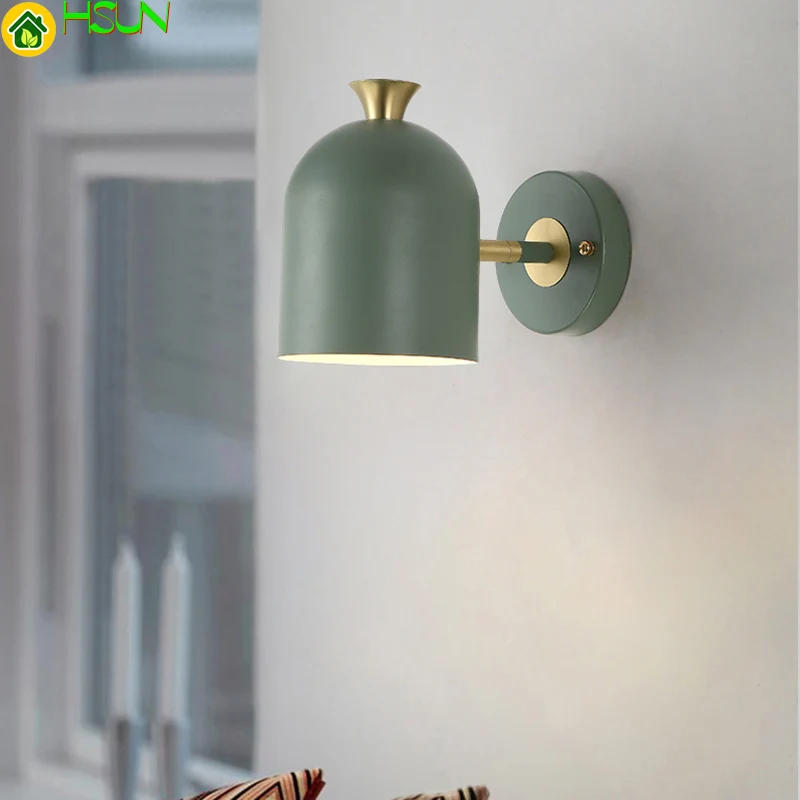 Lamp Wall Lighting Nordic  Aisle Bedside Bedroom Kitchen Wall Light Indoor Night Lamp Decorative E27 Base 110v-220v