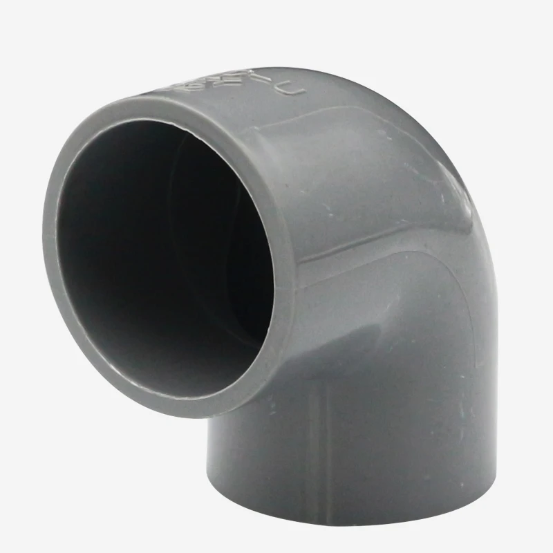 Solid Gray PVC Pipe Fittings DIY Straight Elbow Equal Tee Connectors Plastic Joint Tube Coupler Adapter 3/4/5/6 Ways