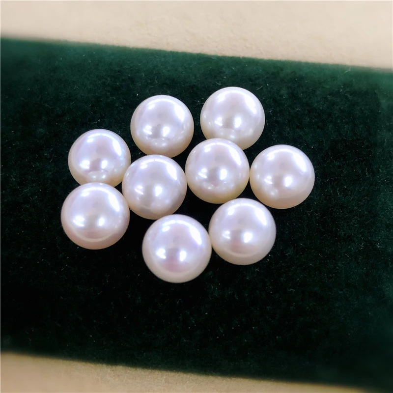 2A Natural White Round Pearl Beads 2-11.5mm Zhuji Cultured Freshwater Pearls Loose Beads for Women Jewelry Making Earring Ring