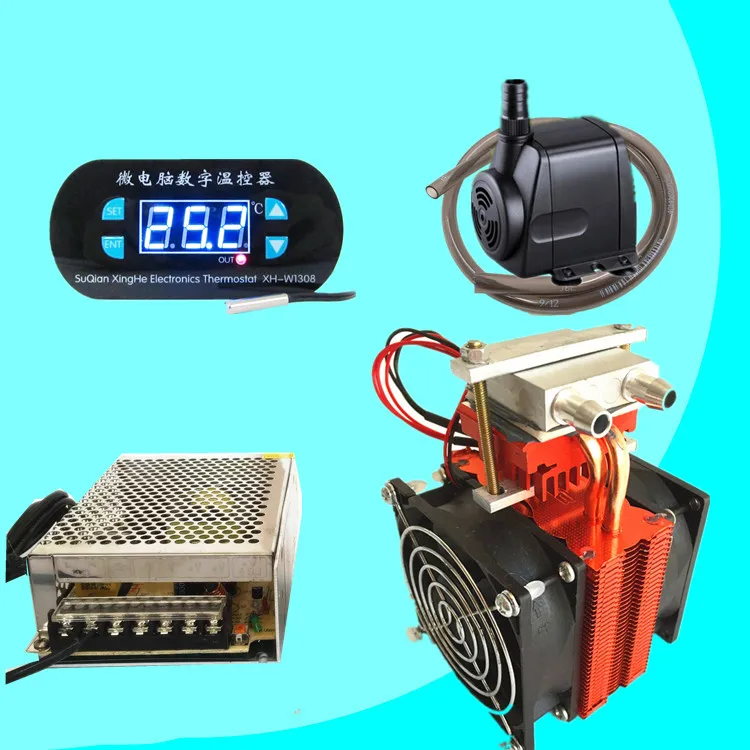 DIY Semiconductor Refrigeration Sheet Kit Fish Tank Chiller Within 15 Liters, Computer Cooling Radiator, Water Cooling