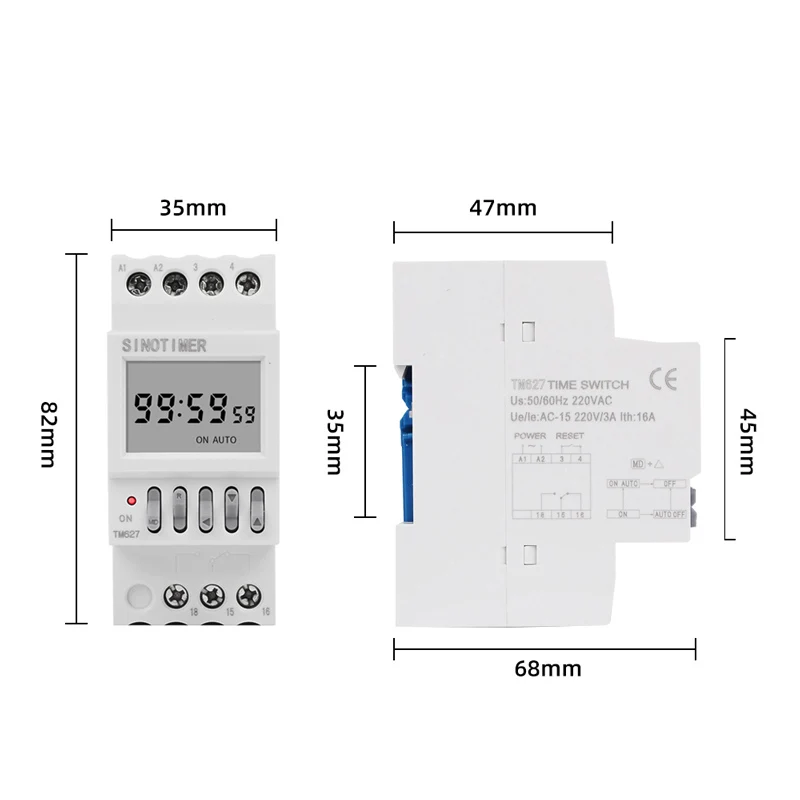 1s-99h Digital Time Delay Relay ON OFF Infinite Cycle Timer Control Switch Adjustable Time Duration Loop 110V 220V AC 24V 12V DC