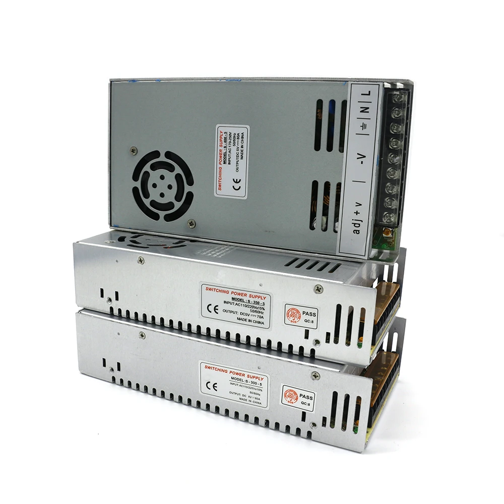 Switching Power Supply Dc 5V 2A 3A 5A 10A 20A 30A 40A 60A 10W 20W 30W 50W 60W 100W 200W 300W 350W Led Transformer Power supply