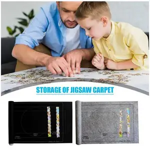 Puzzles Pad Jigsaw Roll Felt Mat Playmat Puzzles Blanket For Up To 1500 Pcs Puzzle Accessories New Portable Travel Storage Bag 12 best sales puzzle 1500 pieces - №11