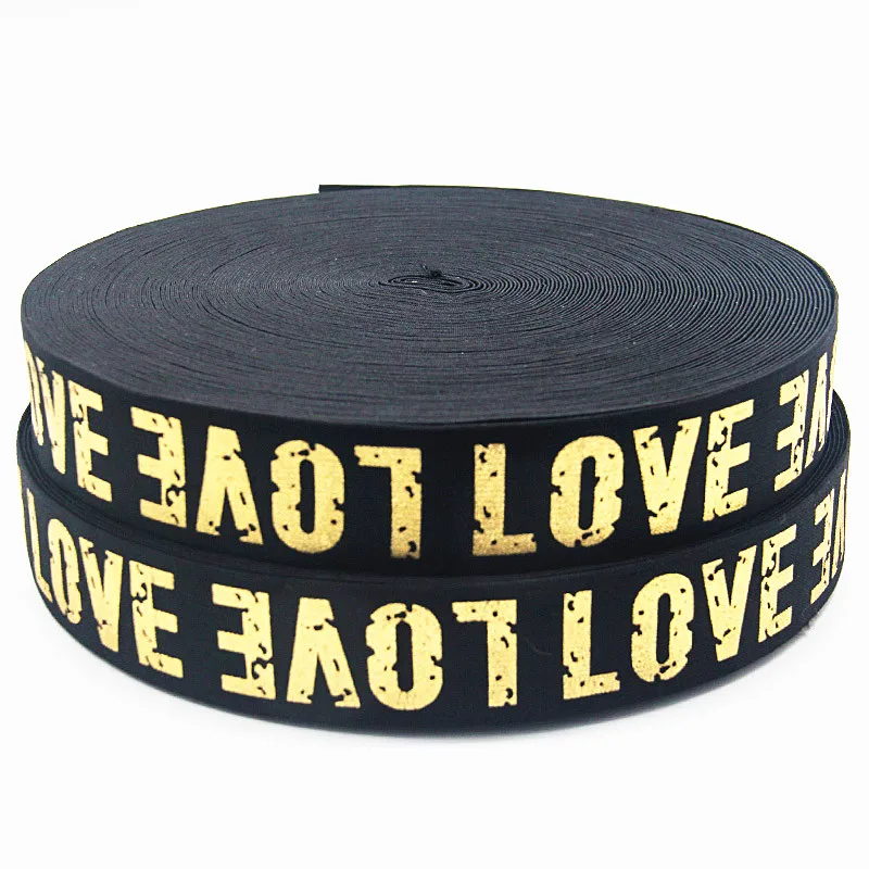 Rubber Bands 3cm 4cm White Love Underwear Elastic Bands 30mm 40mm Clothing Bags Trousers Webbing Straps DIY Sewing Accessories