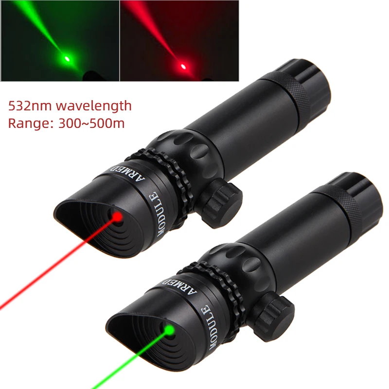 Powerful 532nm Green Laser Sight Red Hunting Emitter+20mm/11mm Ring Rail QD Barrel Scope Mount +W/Remote Switch+16340BY+Charger