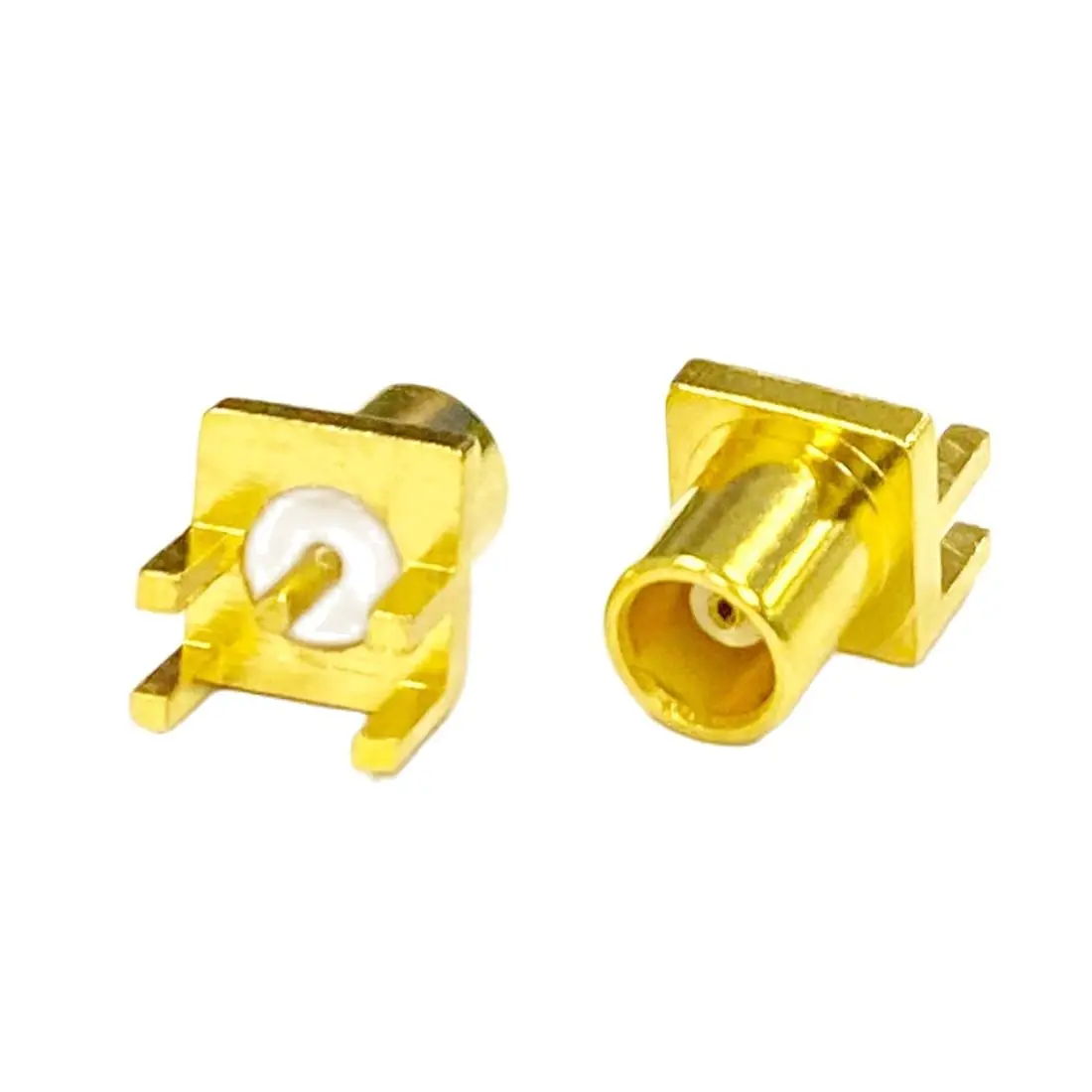 1PC  MCX  Female Jack  RF Coax Connector Edge PCB  Mount Straight  Goldplated  NEW  Wholesale