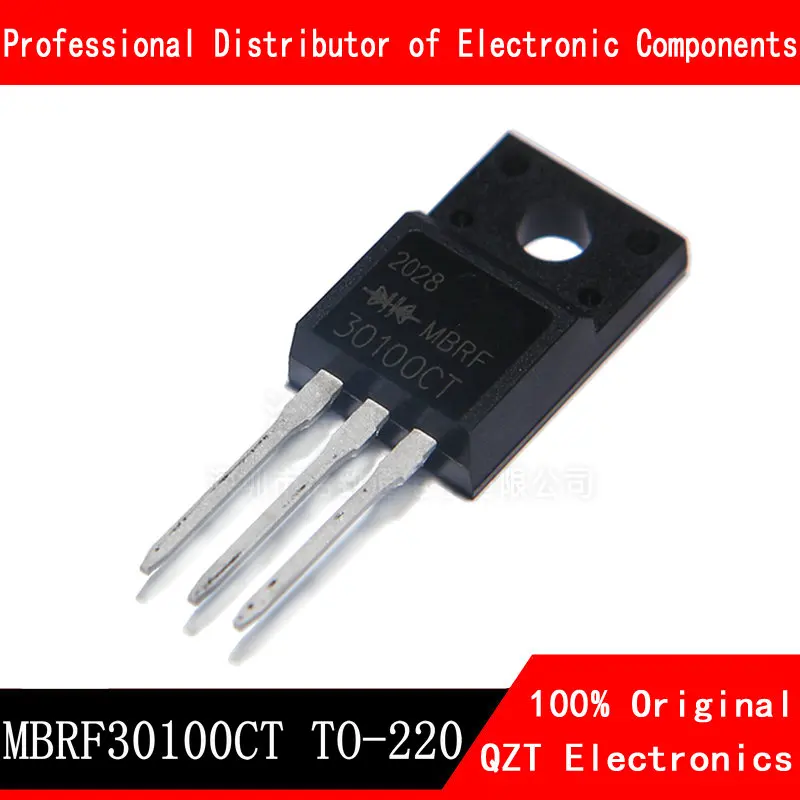 10 шт./лот MBRF30100CT 30100CT MBRF30100 TO-220F Schottky & выпрямители 30A,100V новый оригинальный телефон