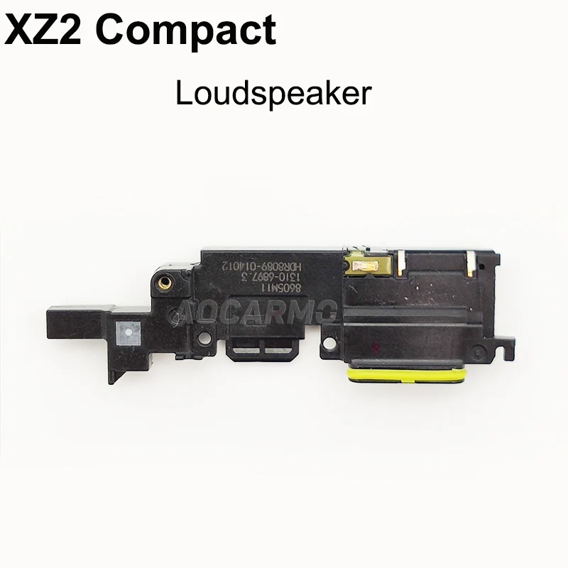 Aocarmo For Sony Xperia XZ2 Compact Mini XZ2C Top Earpiece Ear Speaker With Holder Frame Bottom Loudspeaker Buzzer Ringer