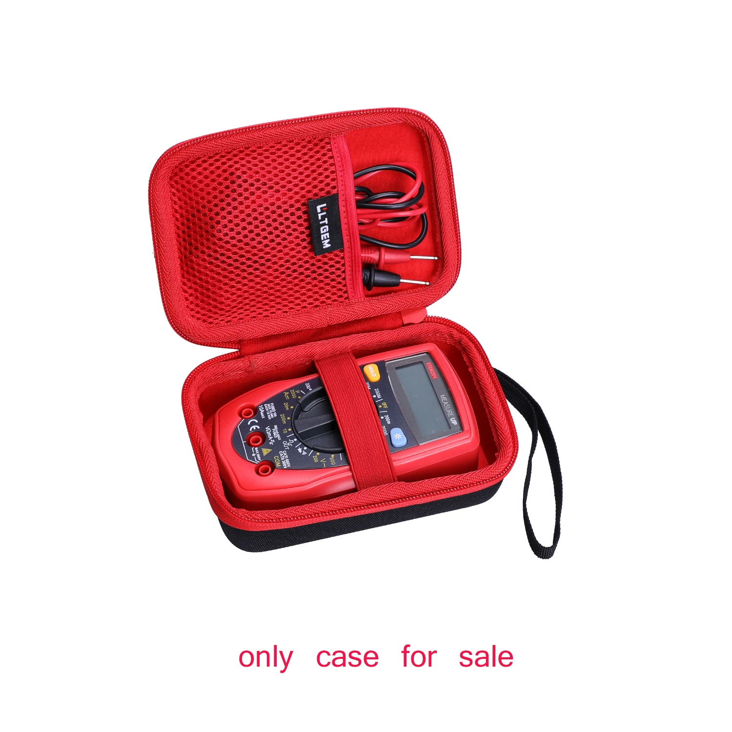 LTGEM Waterproof EVA Hard Case for Etekcity Digital Multimeter Red,MsR-R500