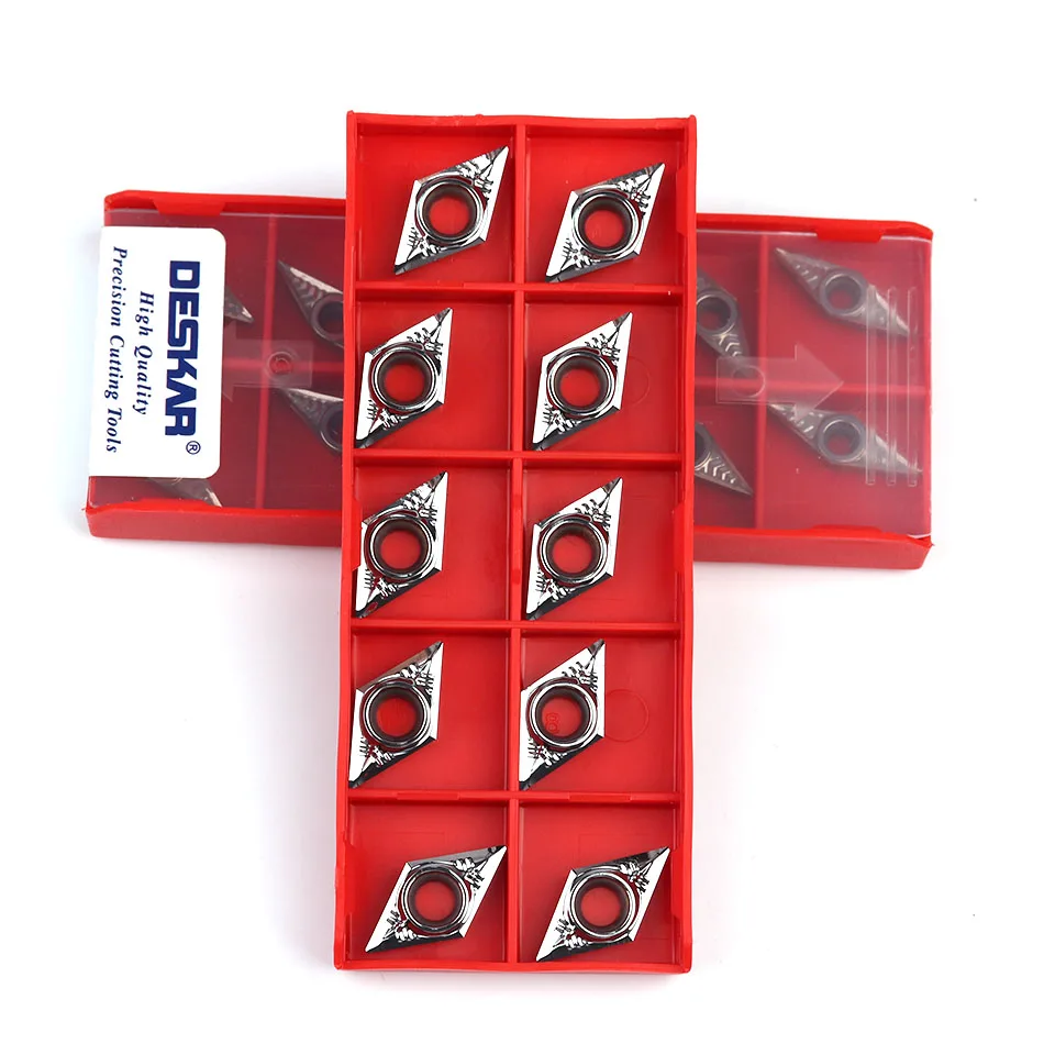 DESKAR DCGT 070202 DCGT07 0204 DCGT070208 AL K10 DCGT11 T302 DCGT11T304 DCGT11T308 CNC 선반 알루미늄 구리 합금 선반