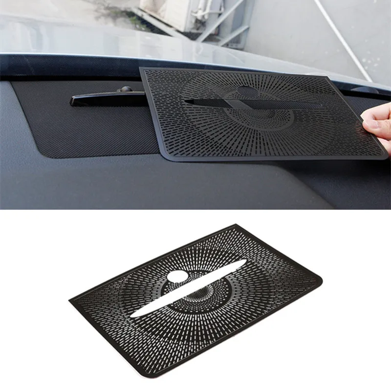 Black Dashboard Audio Speaker Horn Net Cover Trim For Mercedes Benz GLK X204 2013-2015 Aluminum Alloy Auto Accessories