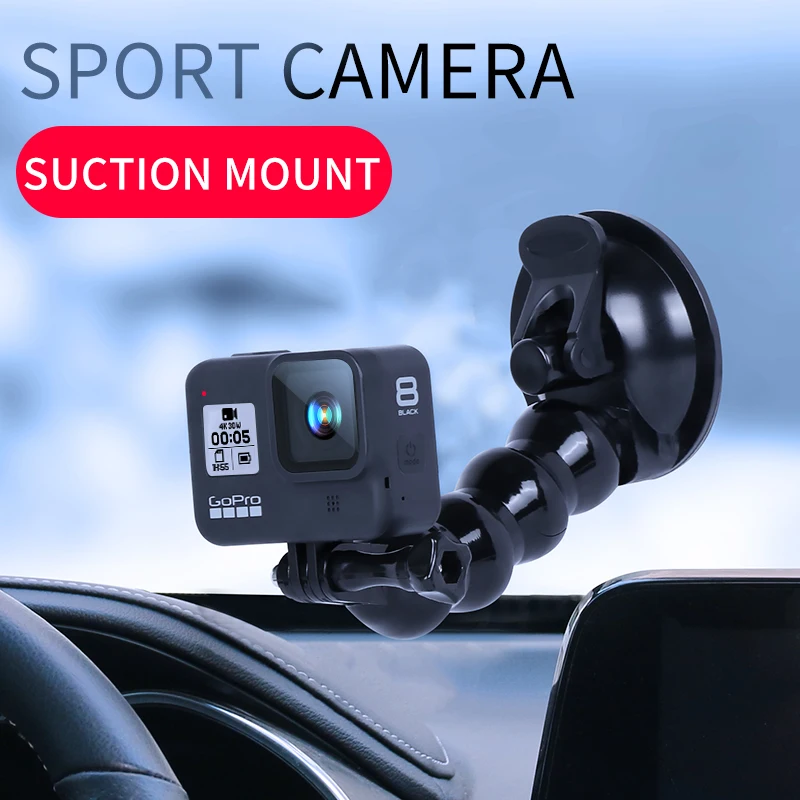 Mini Action Camera ventosa per GoPro Hero 10 9 8 7 5 6 4Sony SJCAM SJ7 Yi 4K H9 Go Pro 7 Mount Window Glass Sucker accessorio