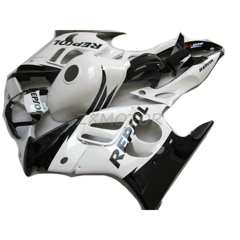 Repsol Fairing Kit For HONDA CBR 600 F3 1997 1998 High Quality Fashion fairings CBR600 cbr 600 97 98 White Black Plastic VD43