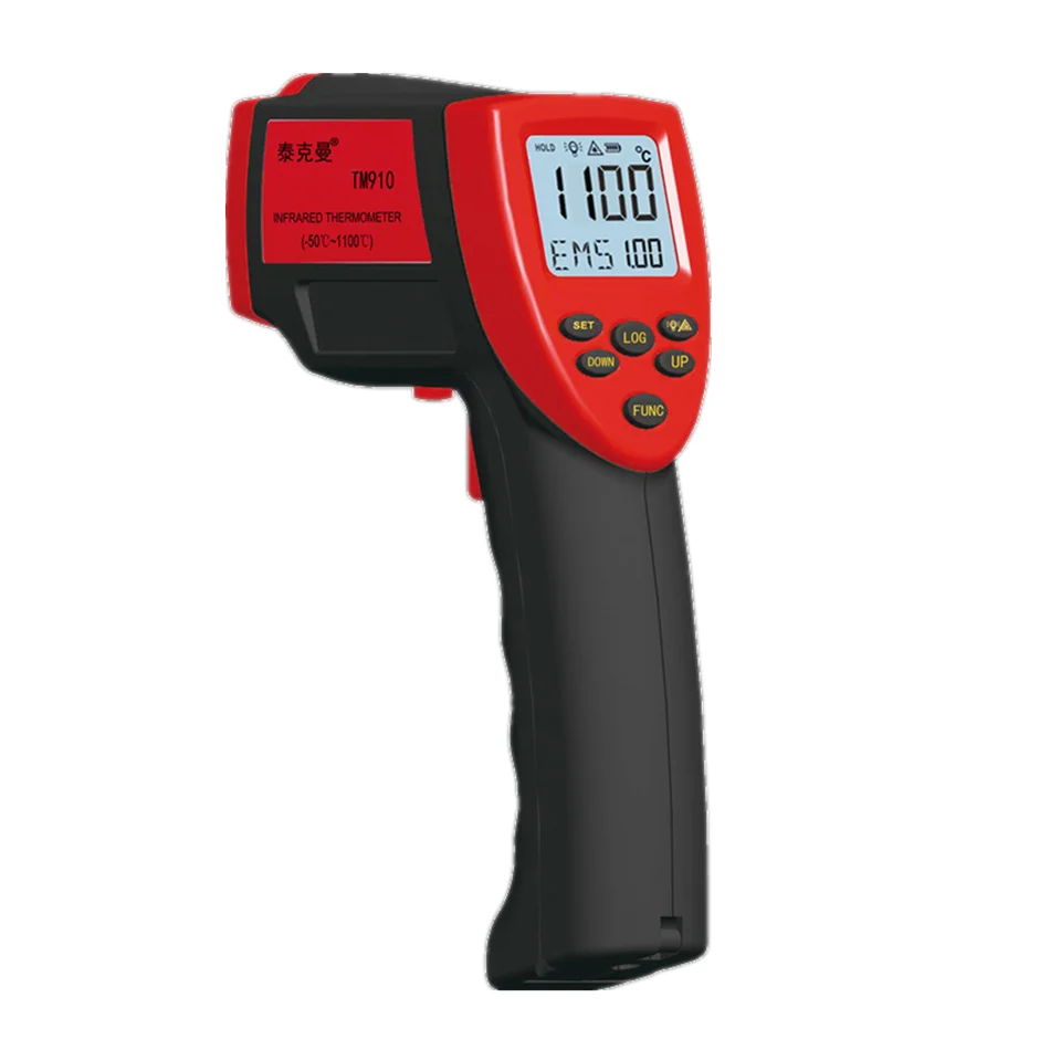 TM910 High Temperature Infrared Thermometer Industrial 1100 Degree Temperature Gun