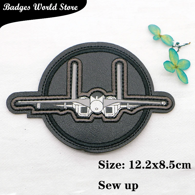 Pistol Airplane Mountain Alphabet Shield Totem Icon Embroidery Applique Patches For Clothing DIY Sew up Badges on the Backpack