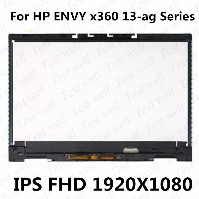 

13.3'' for HP ENVY x360 13-ag Series 13-ag0004la LCD Display Screen Touch Glass Digitizer Assembly +Bezel FHD 1920x1080