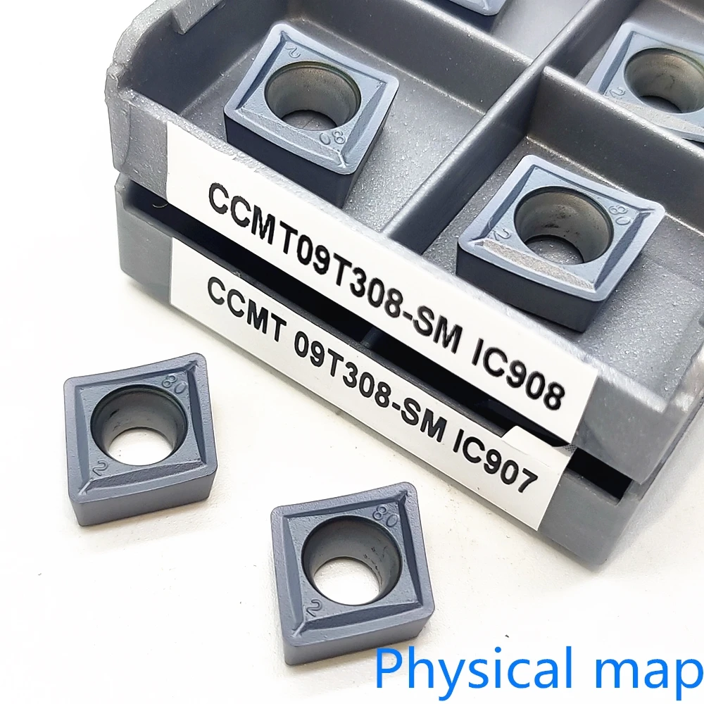 كربيد إدراج CCMT09T308 SM IC907 IC908 32.51 أداة تحول داخلية CNC أجزاء المخرطة أداة Tokarnyy CCMT تحول أداة
