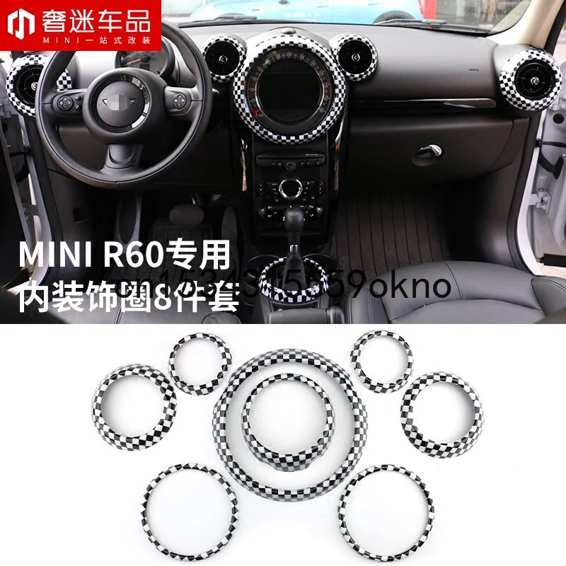 For Mini R60 Countryman 2013--16 Air Outlet Horn Ring Frame Decorative Interior Modification 8PCS