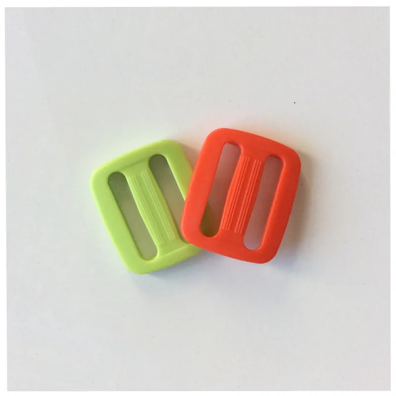 20mm / 25mm 20pcs Plastic Curved Tri Glide Slider Adjustable Ring Buckles Outdoor Backpack Straps Dog Collar Accessories