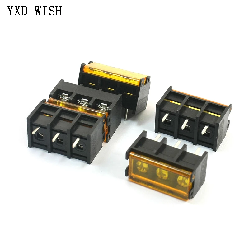 5pcs HB9500 Lid Barrier Terminal 9.5MM Pitch 30A High Current Connectors Barrier Blocks HB-9500 2/3/4/5/6/7/8/9/10Pin Connector