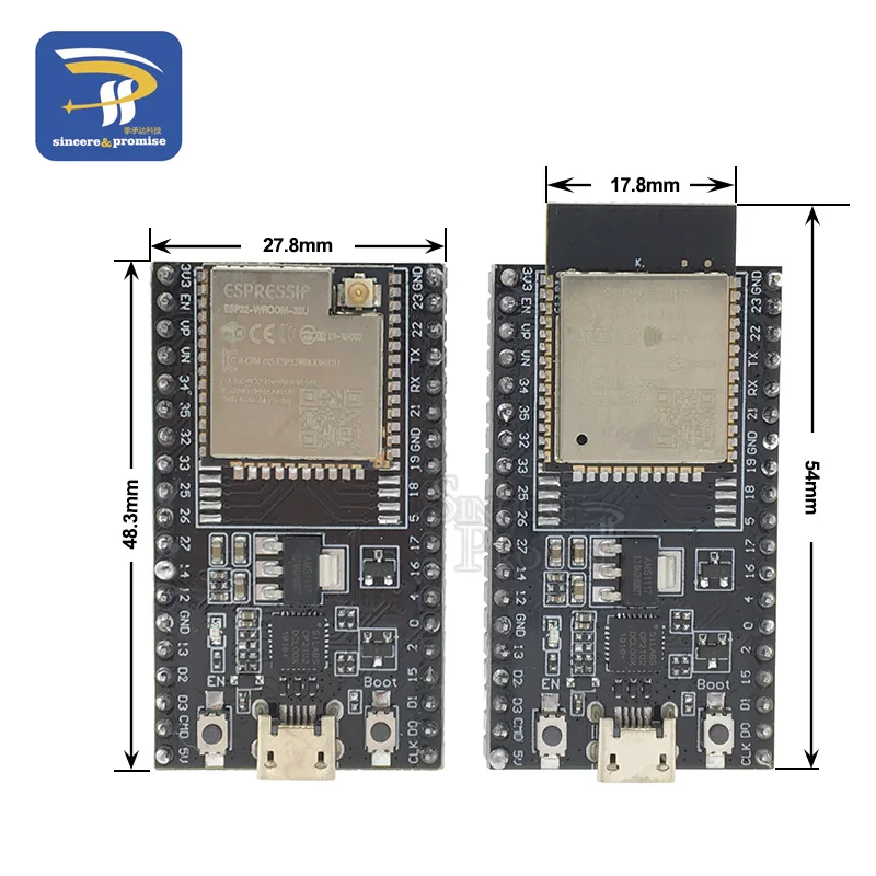 ESP32-DevKitC Core Board ESP32 Development Board ESP32-WROOM-32D ESP32-WROOM-32U WIFI+Bluetooth IoT NodeMCU-32S CP2102