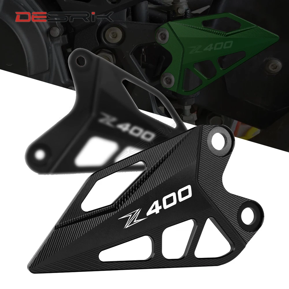 CNC Aluminum Motorcycle Front Foot Extension Side Stand Enlarge Front Pedal Wing Bracket For Kawasaki Z400 Z 400 2018 2019 2020