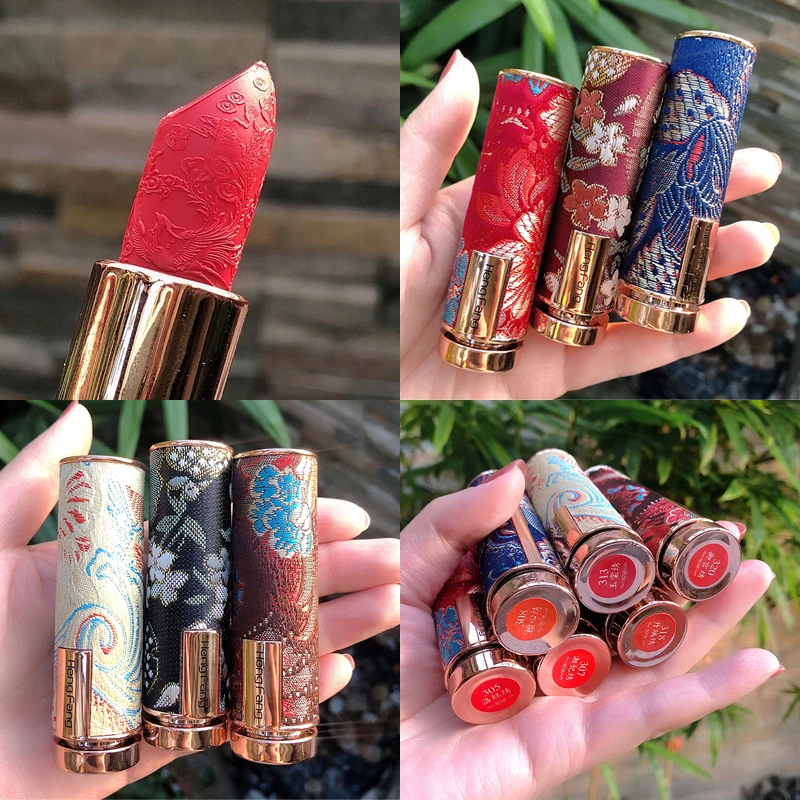 Oriental Classical Beauty Vintage Velvet Lipstick Matte Pigmented Waterproof Lasting Lip Makeup Silky touch Charming Cosmetics