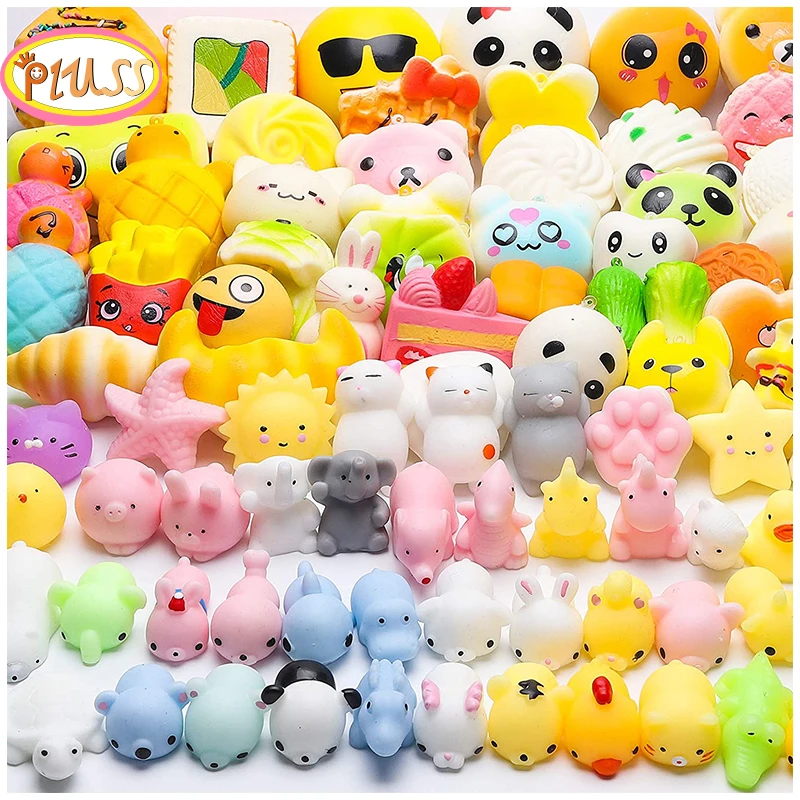 

Squishy Toy Cute Cake Bread Animal Antistress Ball Squeeze Mochi Rising Toys Abreact Soft Food Squishi Stress Relief Toys