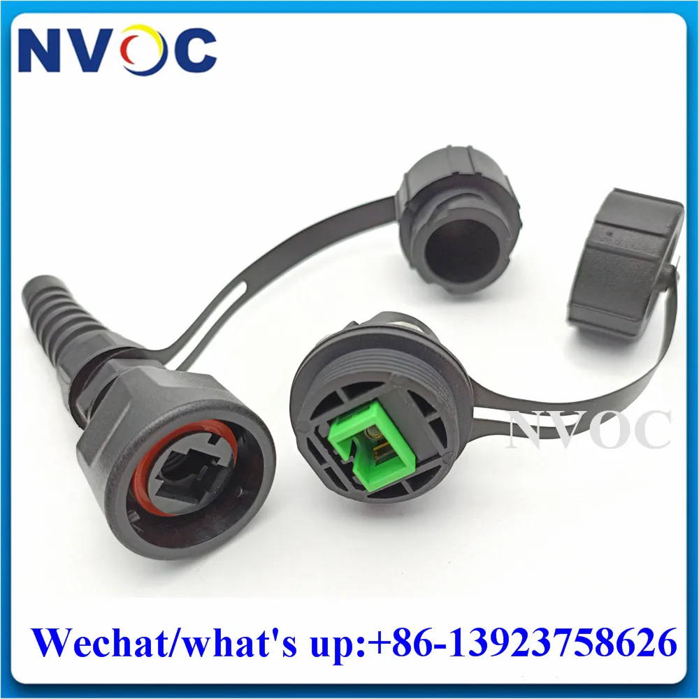 

1Pcs IP67 ODVA-SC/APC UPC Simplex Bulkhead TE Brand Fiber Optical Adapter with Dust Cap+1Pcs ODVA SCAPC Fiber Adaptor Connector