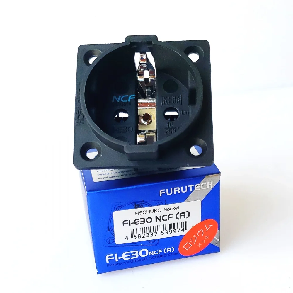 Furutech Schuko FI-E30 NCF gniazdo nano czysta miedź rodowana AC EU wtyczka zasilania HiFi 1 szt.