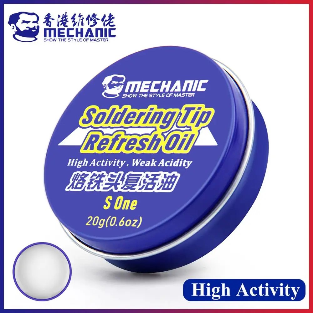 MECHANIC S One Electrical Solder Iron Tip Refresher Clean Paste Soldering Flux Cream for Oxide Tips Head Resurrection Repair