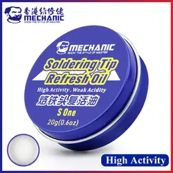 MECHANIC S One Electrical Solder Iron Tip Refresher Clean Paste Soldering Flux Cream for Oxide Tips Head Resurrection Repair