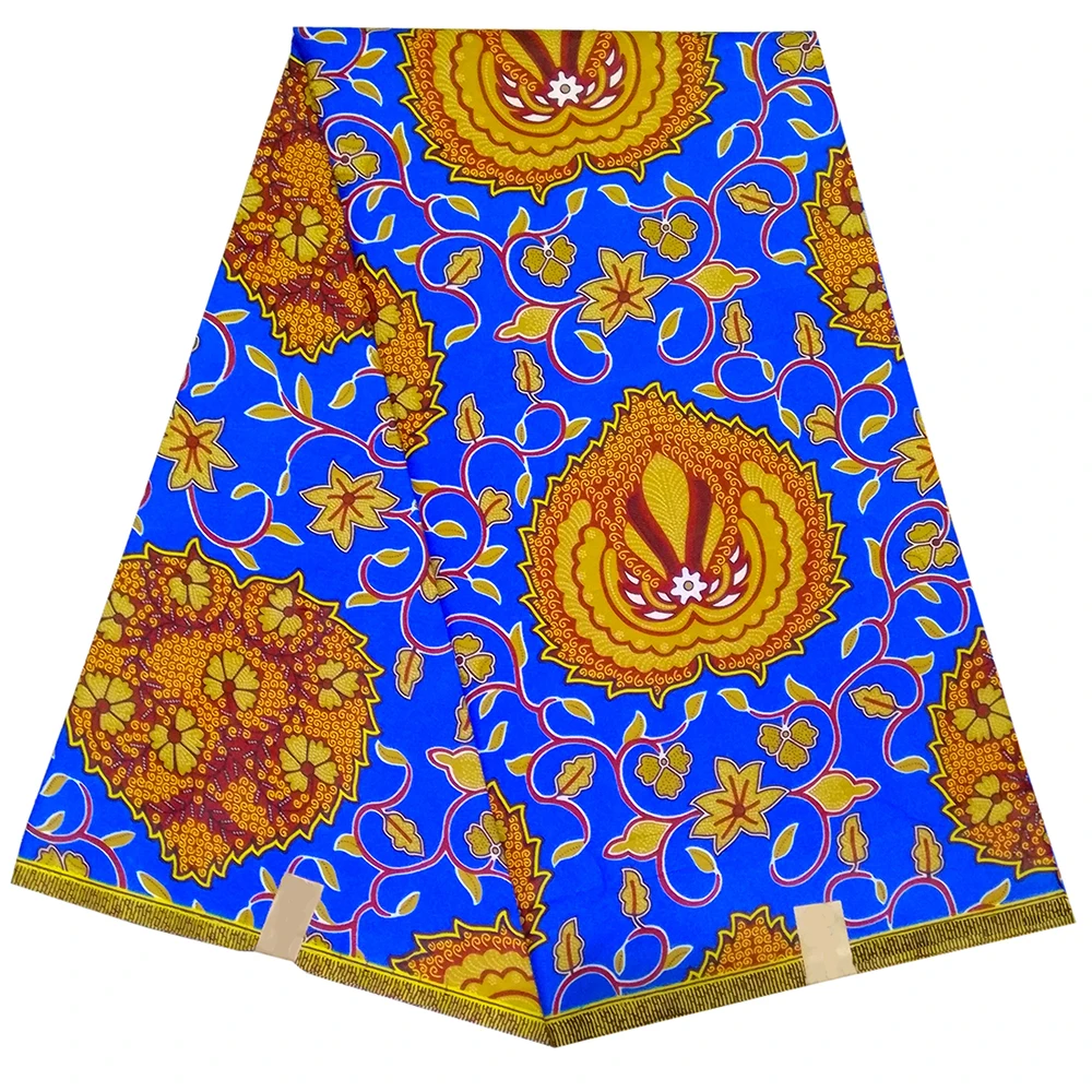

Fashion African Fabric 6 Yards/Lot Flower 2019 New Design African Wax Fabric