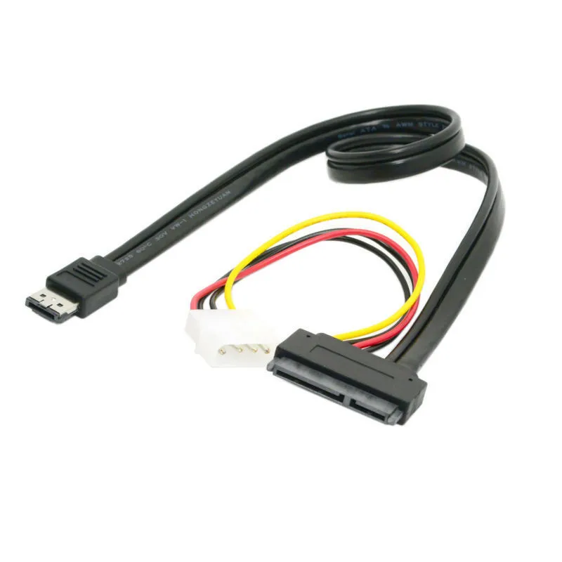 50cm eSATA Power ESATA Combo to SATA 22pin & IDE 4pin 5V 12V cable adapter for 3.5\