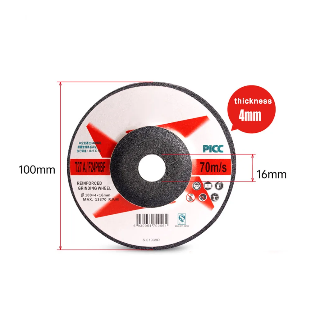 Disque de meulage pour meuleuse d'angle 100, 5 pièces, pour enlever la rouille