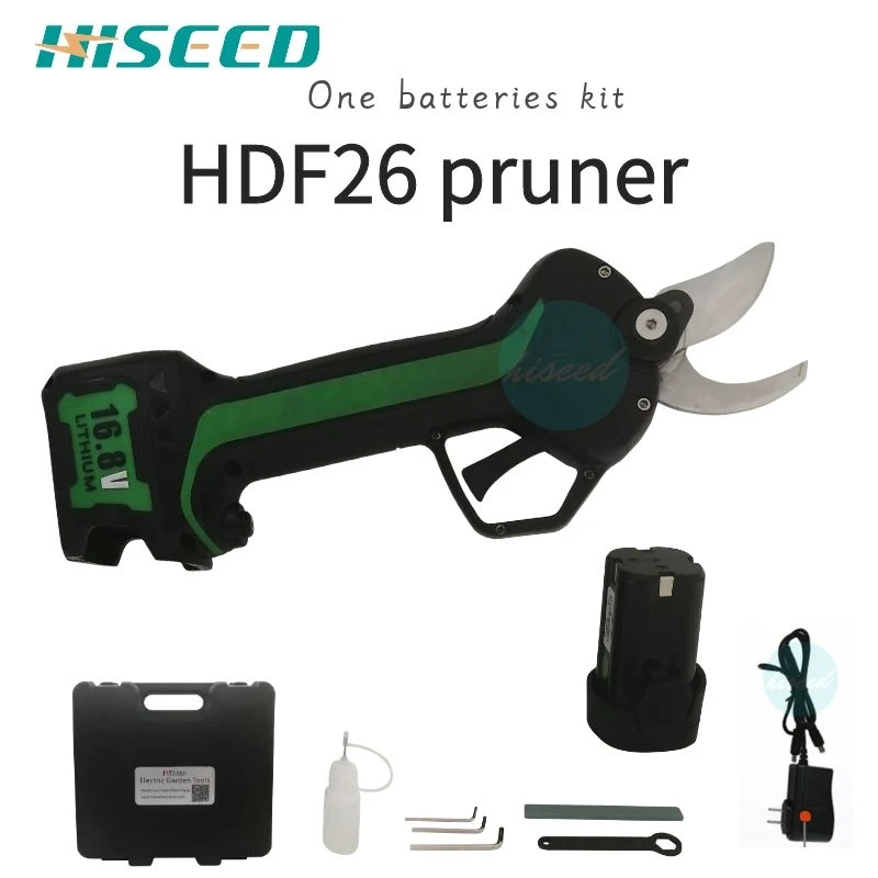 Tijeras eléctricas inalámbricas HDF26, 25MM, 16,8 v, tijeras de podar para árboles frutales, corte 130/Min