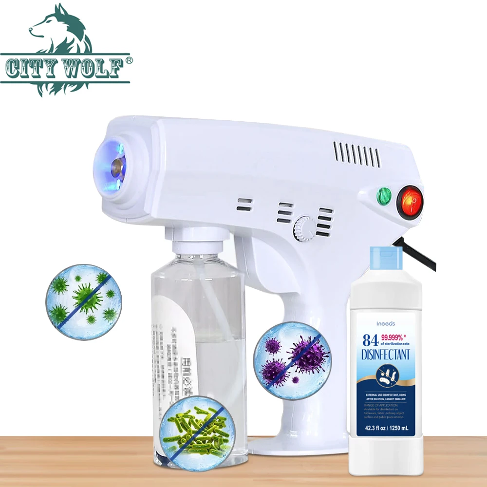 Nano steam spray gun disinfection gun with 84 disinfection spray deodorization disinfection atomizer hair 110v220v EU/US plug