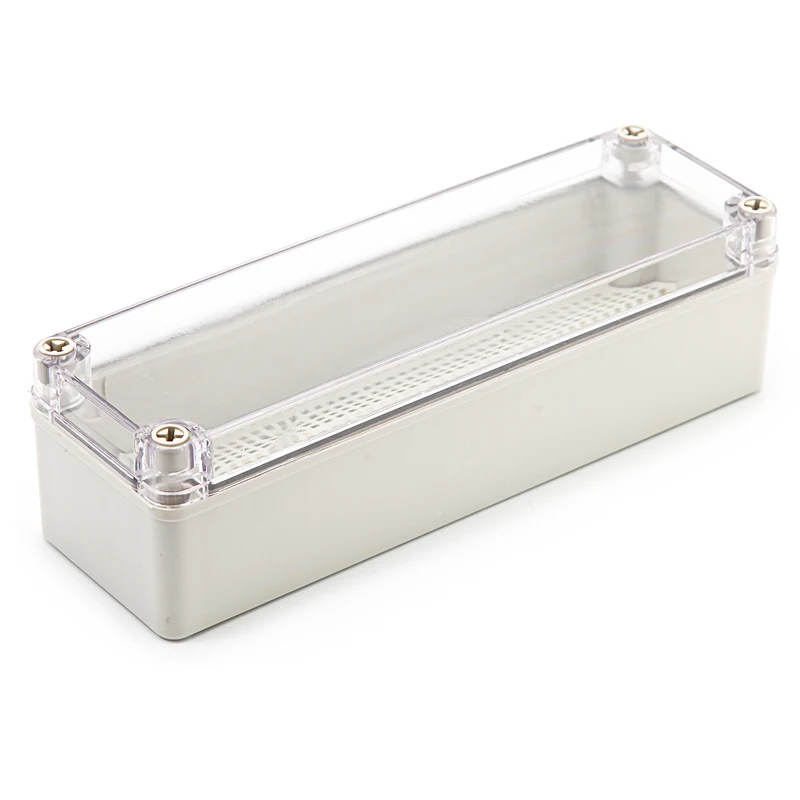 IP67 waterproof plastic ABS housing for electronics with mounting board Electrical Transparent Cover Enclosure Junction Box case