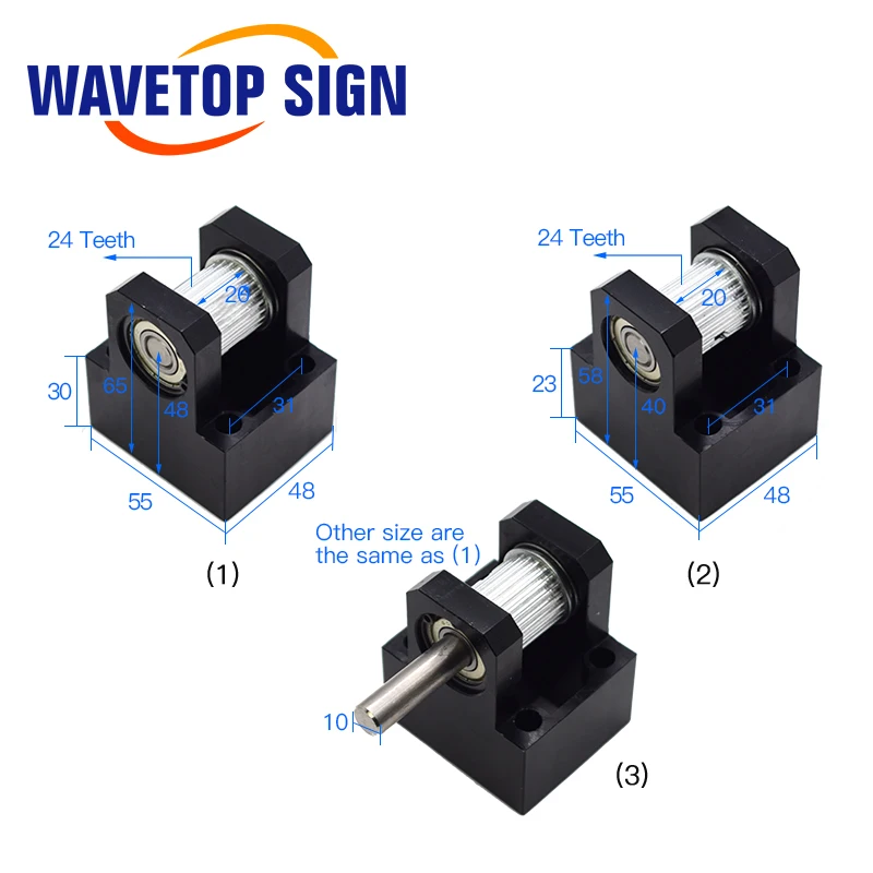 Imagem -04 - Laser Peças de Metal Transmissão Laser Head Grupo Componentes Mecânicos para Faça Você Mesmo Gravura Máquina de Corte Wavetopsign-co2