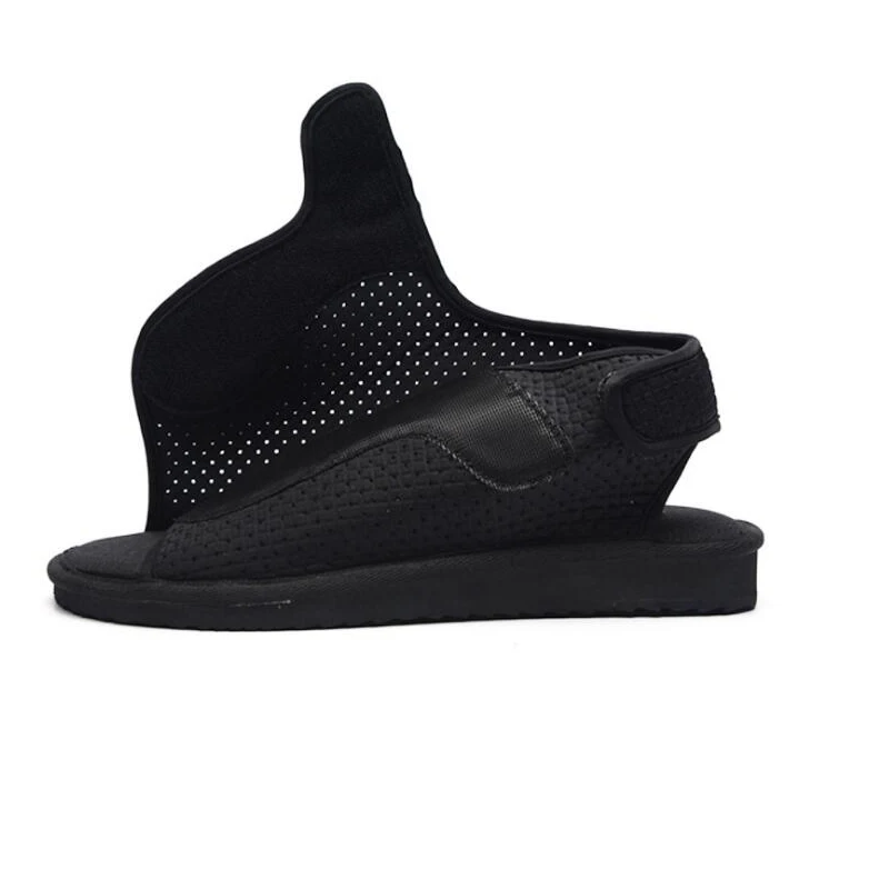 Sandalias de verano para pies, superficie elástica antigolpes, zapatos protectores de pies presurizados y antientorse, calzado deportivo fijo para anklediabetics